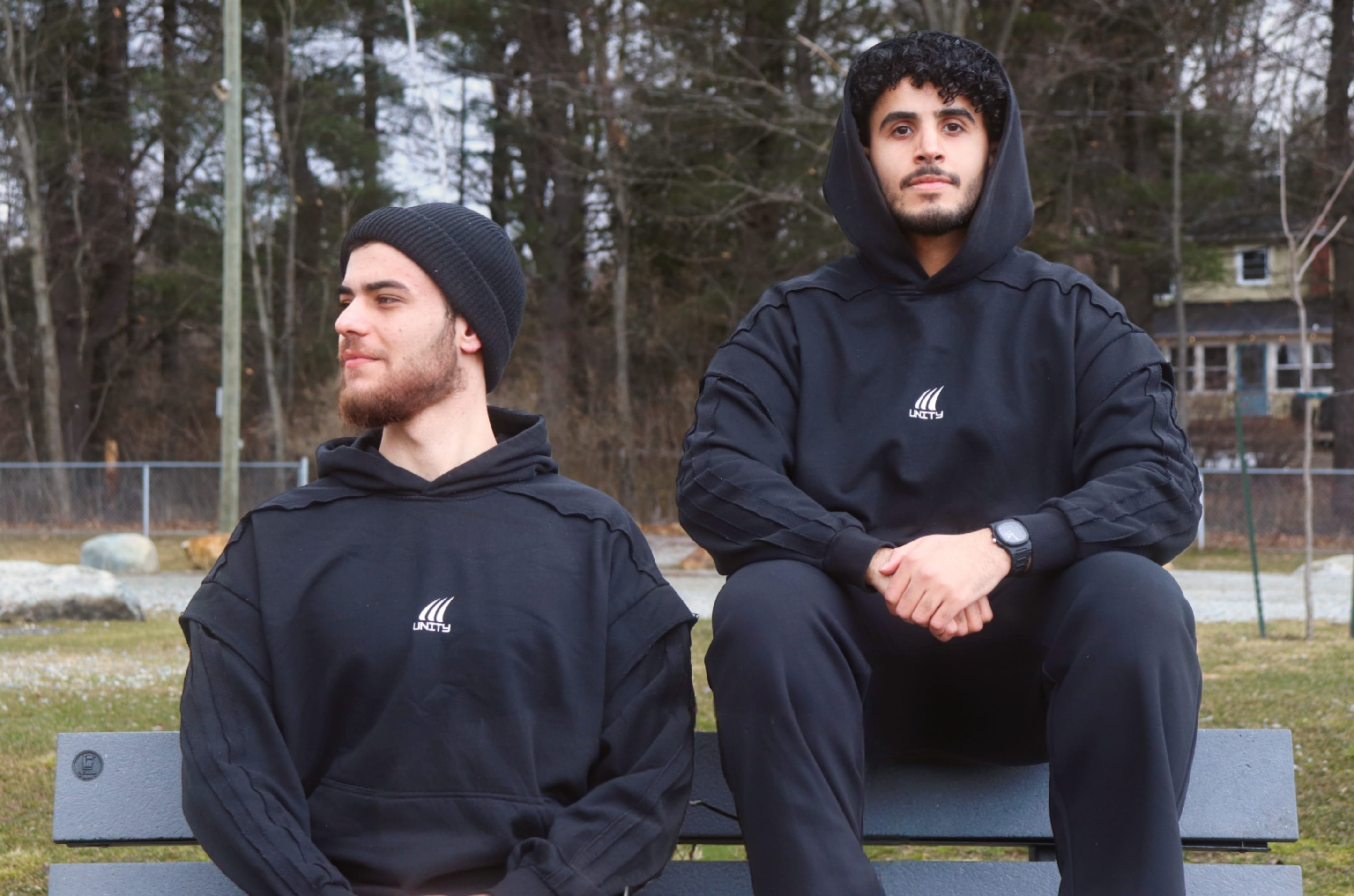 BLACK |  Double Layered Hoodie