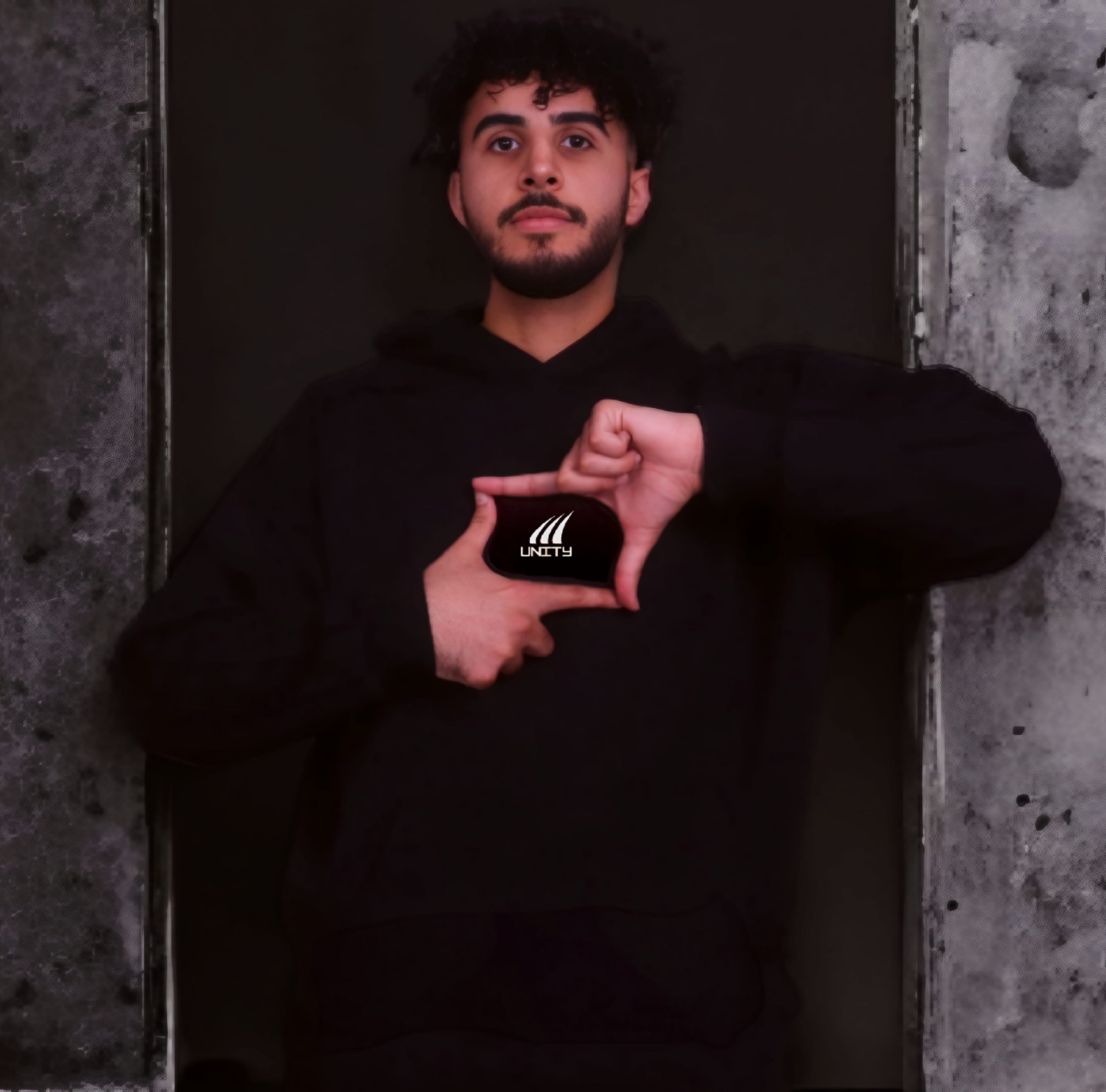 BLACK |  Double Layered Hoodie