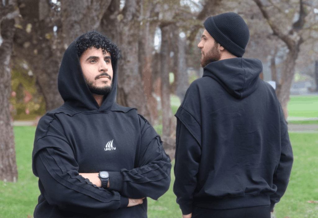 BLACK |  Double Layered Hoodie