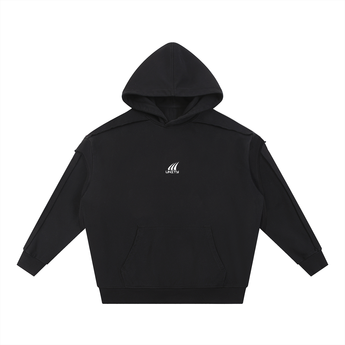 BLACK |  Double Layered Hoodie