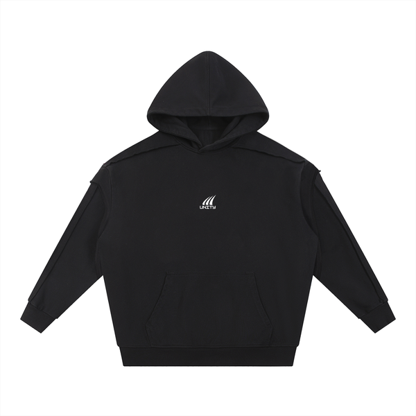 BLACK |  Double Layered Hoodie